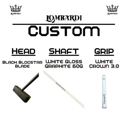 Lombardi Golf Custom Black Blocstar Blade Golf Putter - GOLF LEAGUE