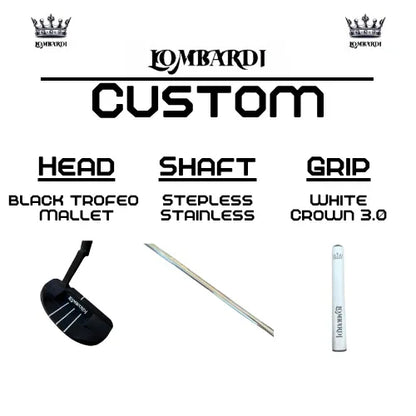 Lombardi Golf Custom Black Trofeo Mallet Golf Putter - GOLF LEAGUE