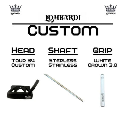 Lombardi Golf Custom Black Tour 34 Mallet Golf Putter - GOLF LEAGUE