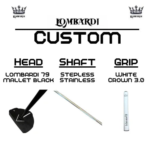 Lombardi Golf Custom Black 79 Mallet Golf Putter - GOLF LEAGUE