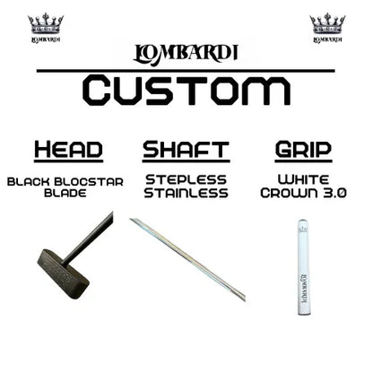 Lombardi Golf Custom Black Blocstar Blade Golf Putter - GOLF LEAGUE