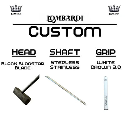 Lombardi Golf Custom Black Blocstar Blade Golf Putter - GOLF LEAGUE