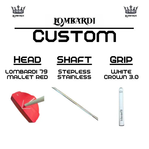 Lombardi Golf Custom Red 79 Mallet Golf Putter - GOLF LEAGUE