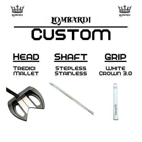 Lombardi Golf Custom Black Tredici Mallet Golf Putter - GOLF LEAGUE