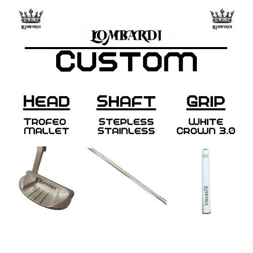 Lombardi Golf Custom Silver Trofeo Mallet Golf Putter - GOLF LEAGUE