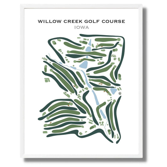 Willow Creek Golf Course, Iowa - Printed Golf Course