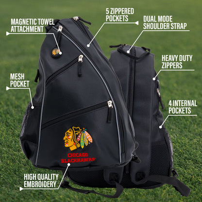 Chicago Blackhawks PU Leather Backpack