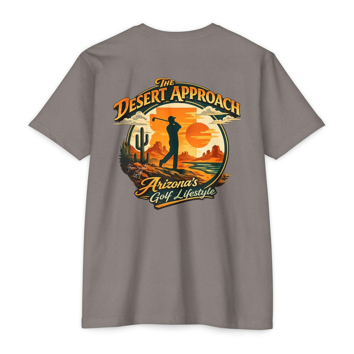 Desert Golf T-Shirt — “The Desert Approach” Arizona Golf Lifestyle Tee