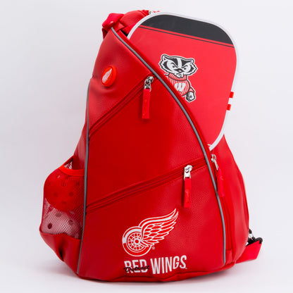 Detroit Red Wings PU Leather Backpack