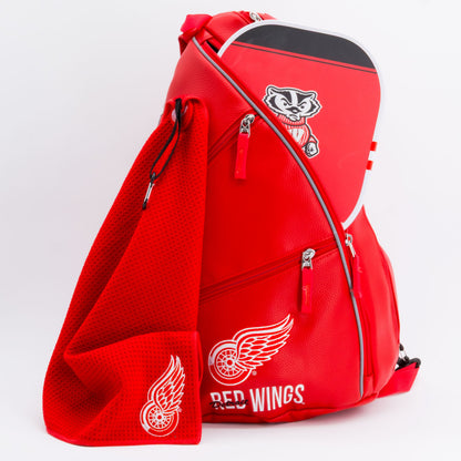Detroit Red Wings PU Leather Backpack