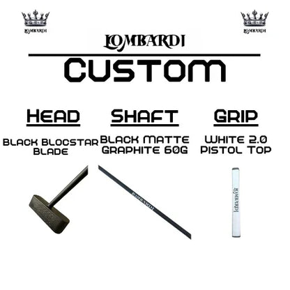 Lombardi Golf Custom Black Blocstar Blade Golf Putter - GOLF LEAGUE