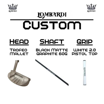 Lombardi Golf Custom Silver Trofeo Mallet Golf Putter - GOLF LEAGUE