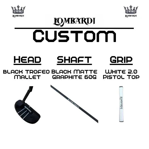 Lombardi Golf Custom Black Trofeo Mallet Golf Putter - GOLF LEAGUE