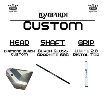Lombardi Golf Custom Black Diamond Mallet Golf Putter - GOLF LEAGUE