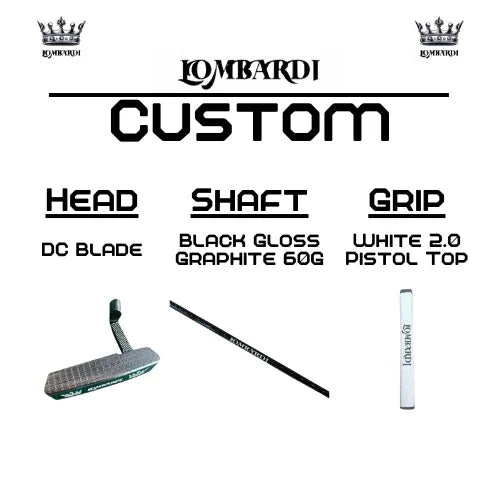 Lombardi Golf Custom Silver DC Blade Golf Putter - GOLF LEAGUE