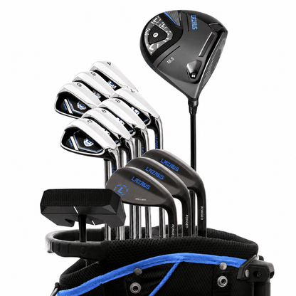 Lazrus Golf 13 pc Set - LAZ2 Driver, 3 Wedges Set, Irons (4-PW), Putter & Bag (optional)