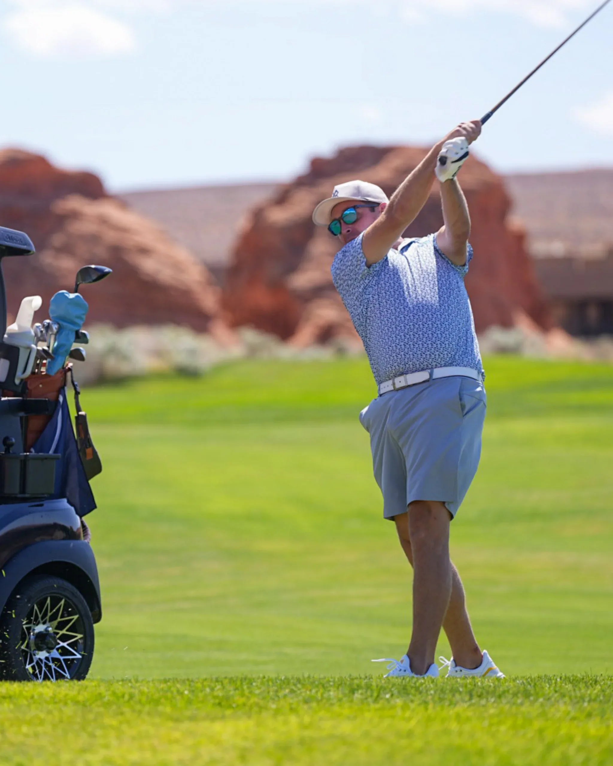 Boom Town Light Blue - GOLF LEAGUE