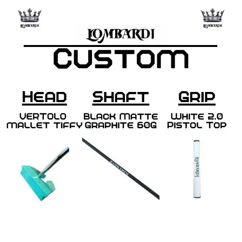 Lombardi Golf Custom Tiffy Vertolo Mallet Golf Putter - GOLF LEAGUE