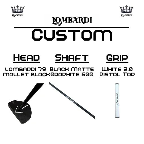 Lombardi Golf Custom Black 79 Mallet Golf Putter - GOLF LEAGUE