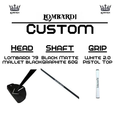 Lombardi Golf Custom Black 79 Mallet Golf Putter - GOLF LEAGUE
