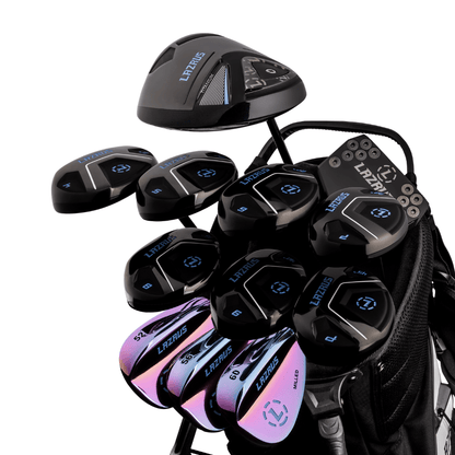Lazrus Golf 13 pc Set - Laz2 Driver, 3 Wedges Set, Hybrids (4-PW), Putter & Bag (optional)