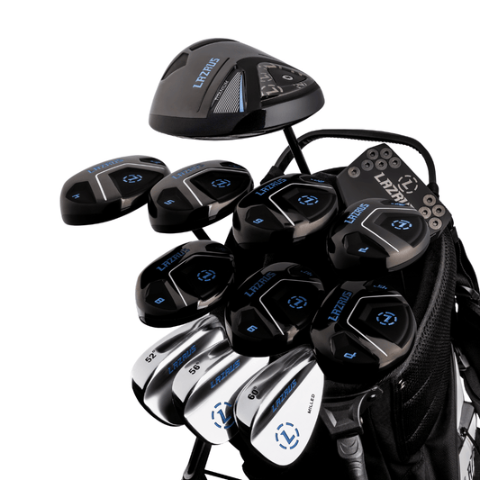 Lazrus Golf 13 pc Set - Laz2 Driver, 3 Wedges Set, Hybrids (4-PW), Putter & Bag (optional)