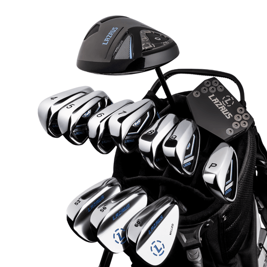 Lazrus Golf 13 pc Set - LAZ2 Driver, 3 Wedges Set, Irons (4-PW), Putter & Bag (optional)