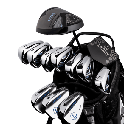 Lazrus Golf 13 pc Set - LAZ2 Driver, 3 Wedges Set, Irons (4-PW), Putter & Bag (optional)