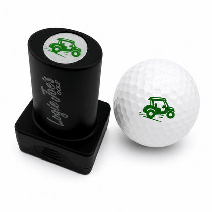 Golf Cart Golf Ball Stamp | Quick-Dry Ink Stamper | Easy Ball Identification | Fun Golf Gift