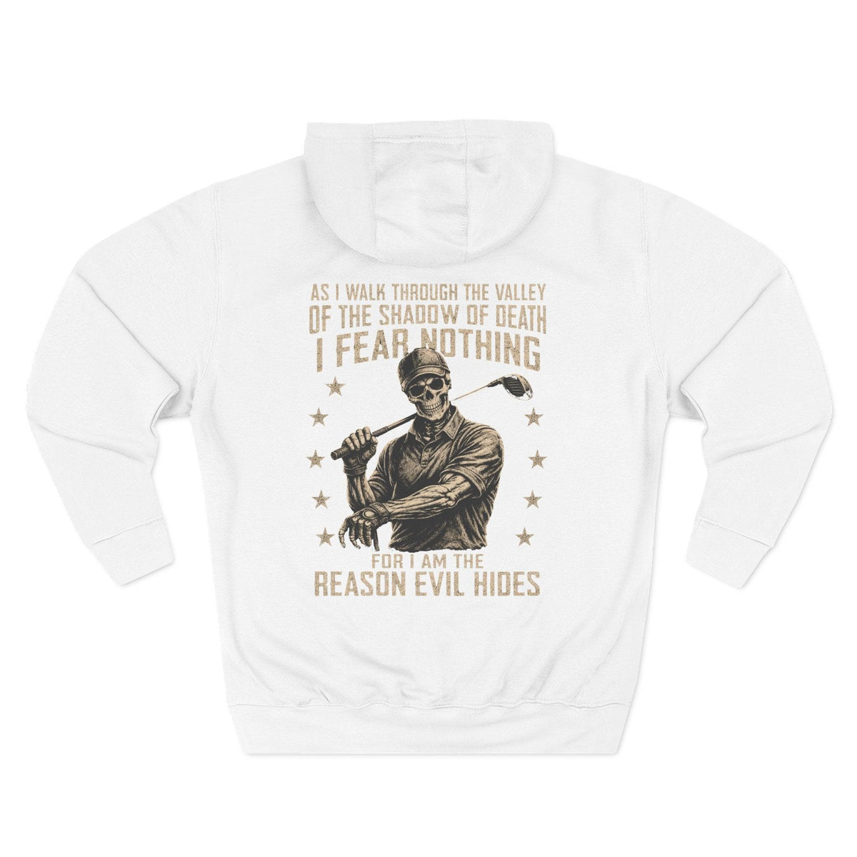 Fear Nothing Hoodie — "As I Walk Through the Valley of the Shadow of Death" Graphic Fleece Hoodie