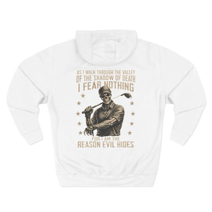 Fear Nothing Hoodie — "As I Walk Through the Valley of the Shadow of Death" Graphic Fleece Hoodie
