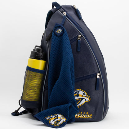 Nashville Predators PU Leather Backpack