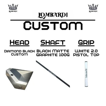 Lombardi Golf Custom Black Diamond Mallet Golf Putter - GOLF LEAGUE