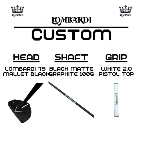 Lombardi Golf Custom Black 79 Mallet Golf Putter - GOLF LEAGUE