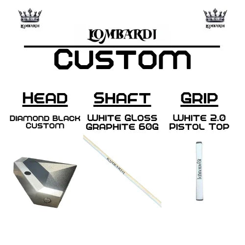 Lombardi Golf Custom Black Diamond Mallet Golf Putter - GOLF LEAGUE