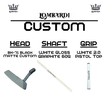 Lombardi Golf Custom Black Matte BK-71 Blade Golf Putter - GOLF LEAGUE