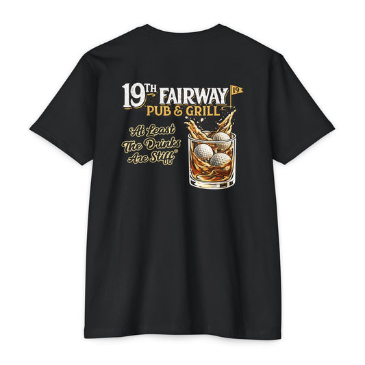 Golf Pub T-Shirt — “19th Fairway Pub & Grill” Vintage Golf Whiskey Tee