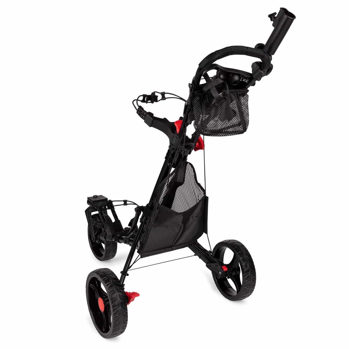 Founders Club Swerve 3 Wheel Golf Cart- Black/Black