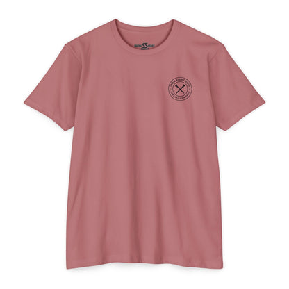 Skeleton Golf Couples T-Shirt — “You’re the Birdie to My Bogey” Sunset Fairway Design