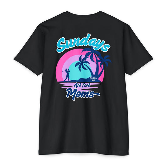 Sundays Are Fore Moms T-Shirt — Retro Beach Palm Graphic