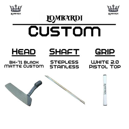 Lombardi Golf Custom Black Matte BK-71 Blade Golf Putter - GOLF LEAGUE