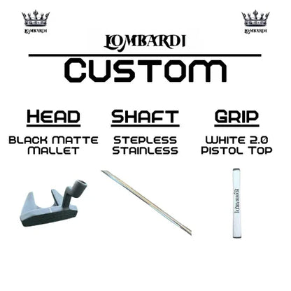 Lombardi Golf Custom Black Matte Mallet Golf Putter - GOLF LEAGUE
