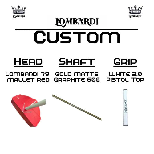 Lombardi Golf Custom Red 79 Mallet Golf Putter - GOLF LEAGUE