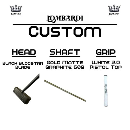 Lombardi Golf Custom Black Blocstar Blade Golf Putter - GOLF LEAGUE