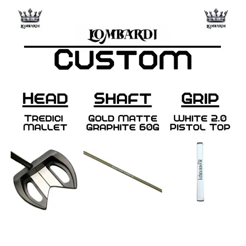 Lombardi Golf Custom Black Tredici Mallet Golf Putter - GOLF LEAGUE