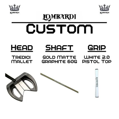 Lombardi Golf Custom Black Tredici Mallet Golf Putter - GOLF LEAGUE