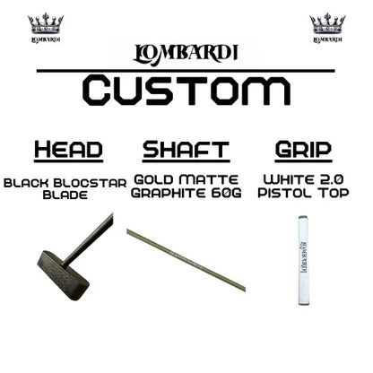 Lombardi Golf Custom Black Blocstar Blade Golf Putter - GOLF LEAGUE