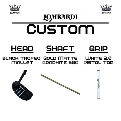Lombardi Golf Custom Black Trofeo Mallet Golf Putter - GOLF LEAGUE