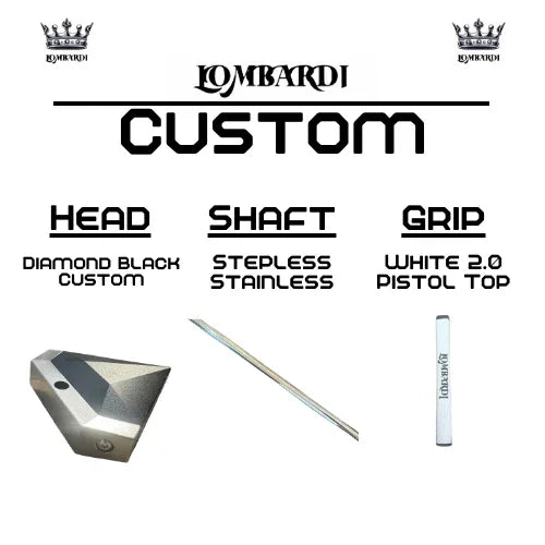 Lombardi Golf Custom Black Diamond Mallet Golf Putter - GOLF LEAGUE
