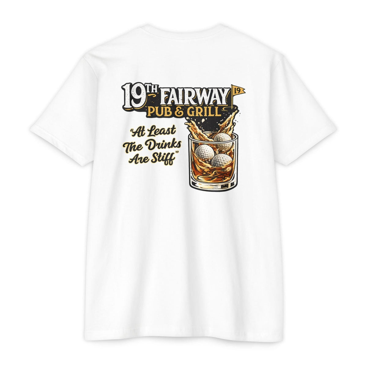 Golf Pub T-Shirt — “19th Fairway Pub & Grill” Vintage Golf Whiskey Tee